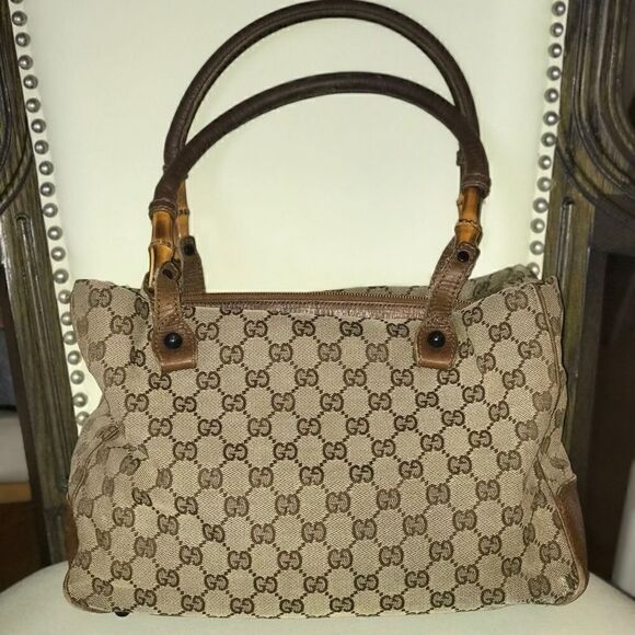 Gucci tote with bamboo handles - Picture 15 of 16